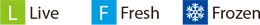 live fresh frozen
